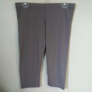Bobi Los Angeles Gray Ankle Leggings Size Large